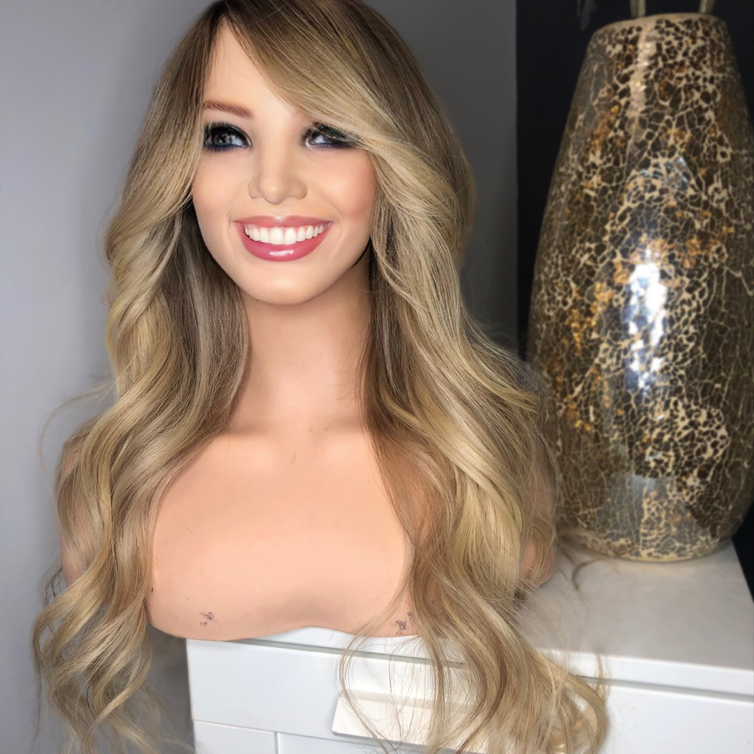 Ombre 24' human hair popular wig